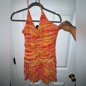 Vibrant Halter Dress
